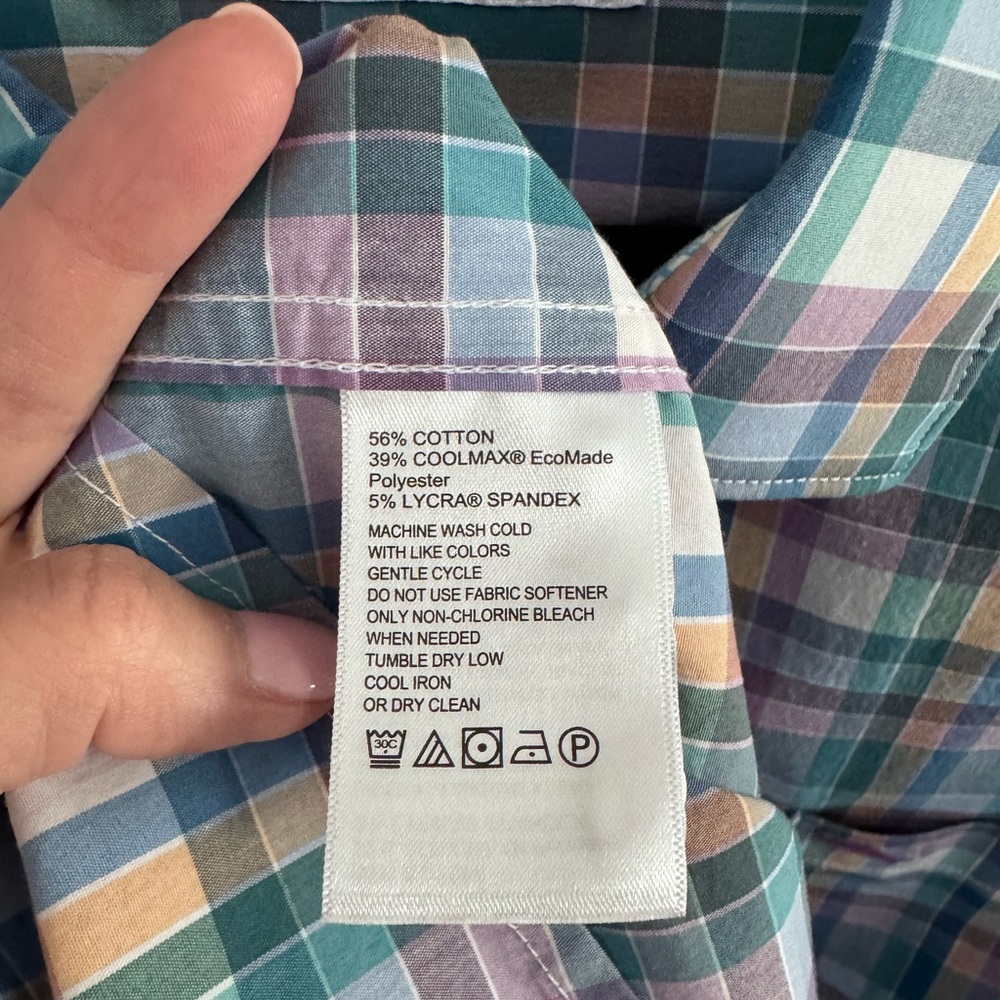 Tommy Bahama Islandzone Plaid Shirt XXL - Picture 8 of 10